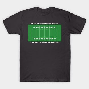 Read Between the Lines Football T-Shirt